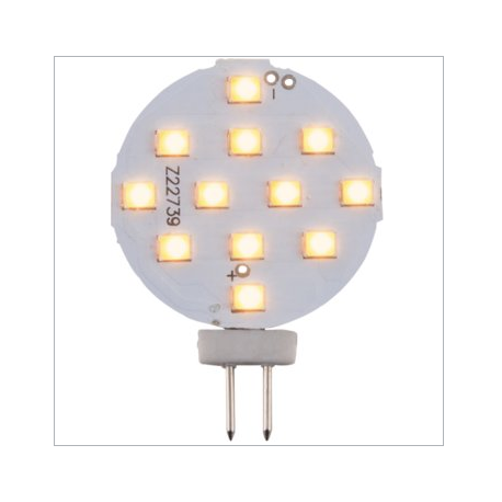 Led plat circulaire  G4 2.5w 12V ww pour étagères et appareils plats 