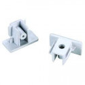 Embout plaque  terminale  blanc pour rail un allumage 1M ou 2M