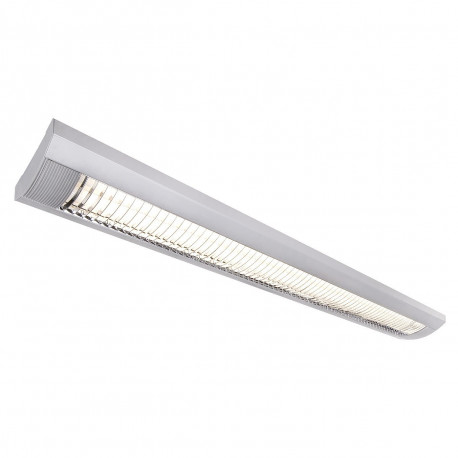 Plafonnier SLV 120 CM TRISTAN gris argent pour 2 tubes LED 