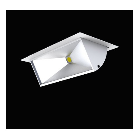 Projecteur LPSO haut de gamme ultra performant 40W gris encastrable orientable spécial boucherie