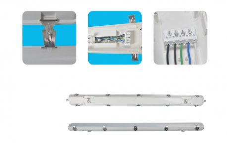 Hermétique 120 CM LED 4200 lumen 30W 4000K câblage traversant