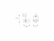 Cadreur Targetti FOHO 1T0690 / 1T0742 à 4 couteaux pour lampe MR16 