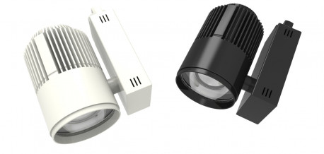 Profresh 30w appareil blanc pour rail universel lumière blanc chaud 3k