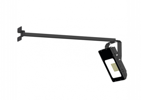 Bras mural noir 800mm alu pour projecteur extérieur